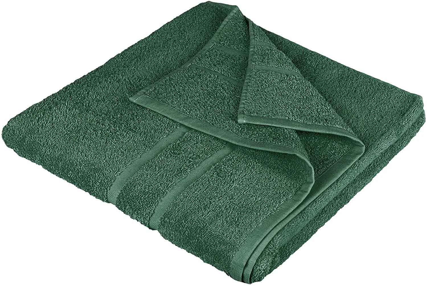 STICKANDSHINE Frottee-Handtücher – Dunkelgrün, 100% Baumwolle, 500 g/m²
